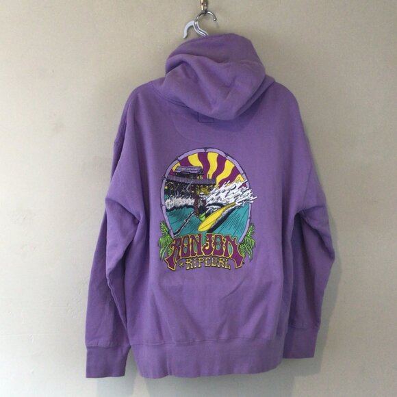 Ron Jon Rip Curl Lilac Purple Beach Hoodie Sweatshirt - Picture 4 of 5